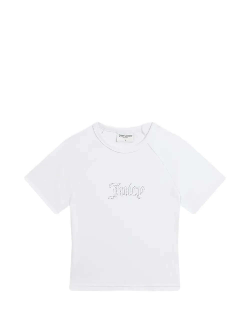 Juicy Couture Diamante raglan-sleeve T-shirt - Weiß