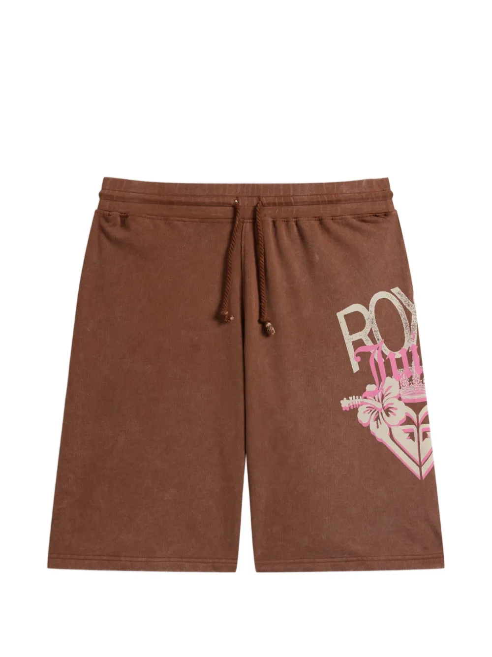 Juicy Couture Shorts con stampa x Roxy - Marrone
