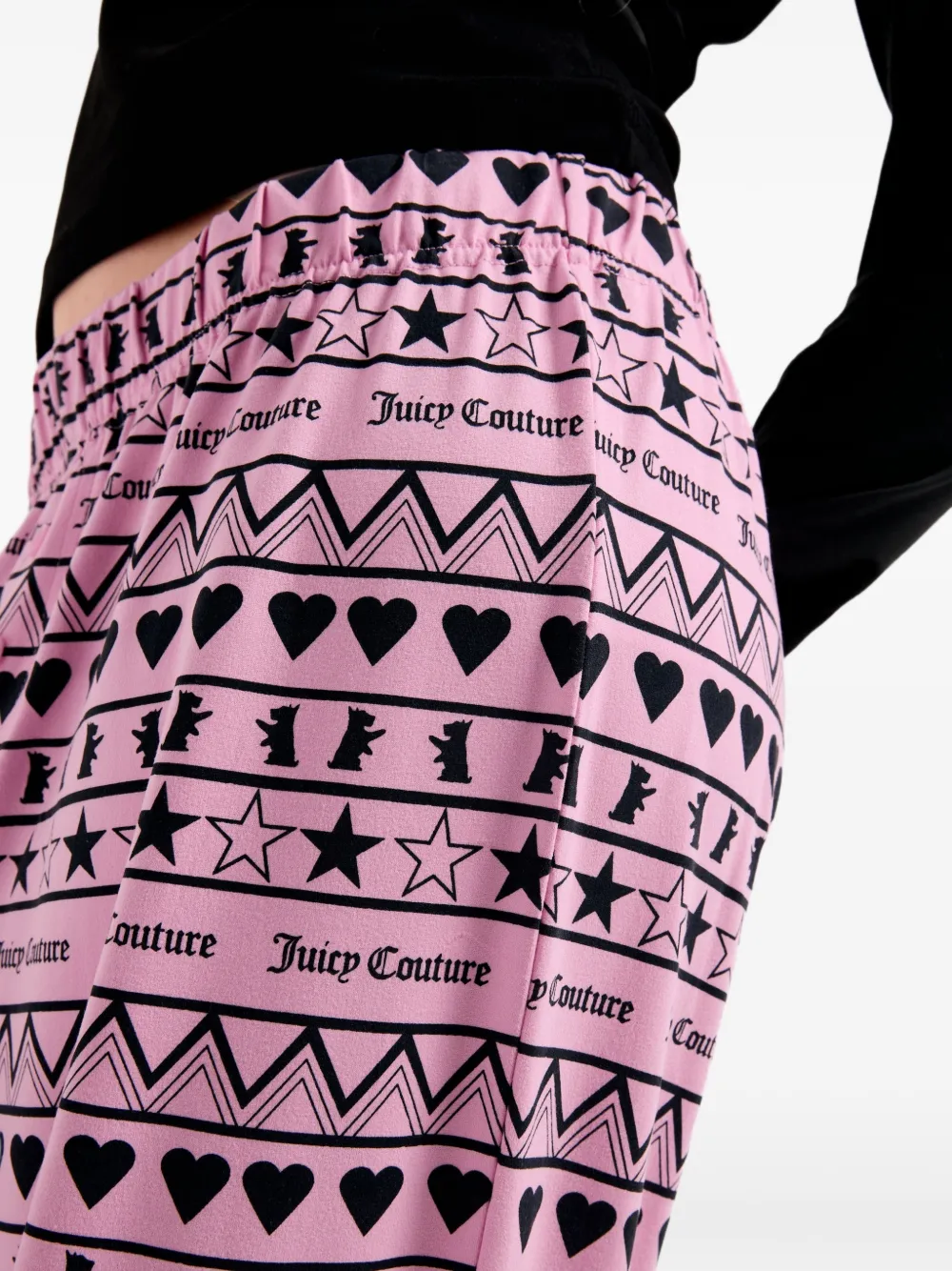 Juicy Couture Pyjama met tekst en grafisch patroon Roze