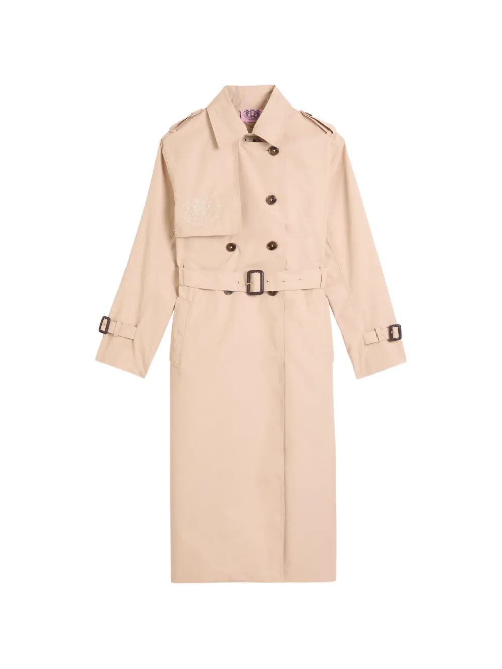 Juicy Couture Trench doppiopetto con ricamo - Toni neutri