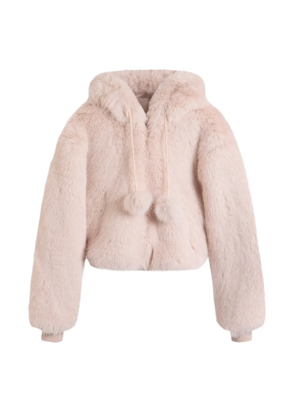 Juicy Couture Giacca in pelliccia sintetica con cappuccio - Rosa