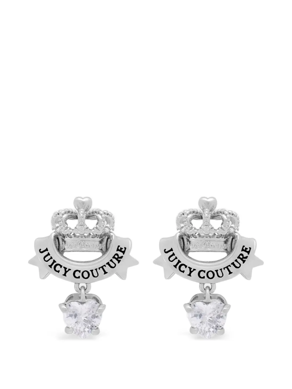 Juicy Couture Orecchini pendenti con cristalli - Argento