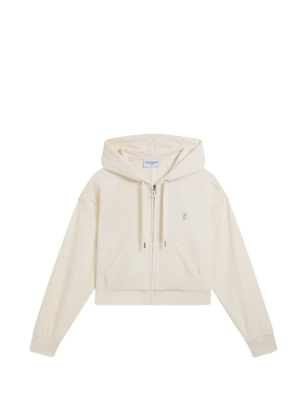 Juicy Couture Felpa crop con cappuccio - Toni neutri