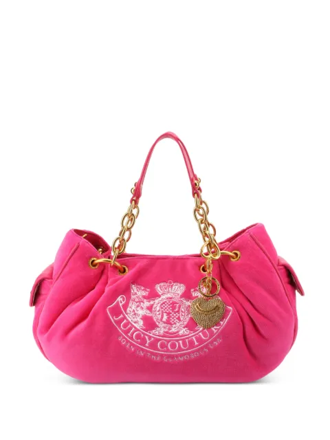 Juicy Couture Daydreamer Crest velour tote bag