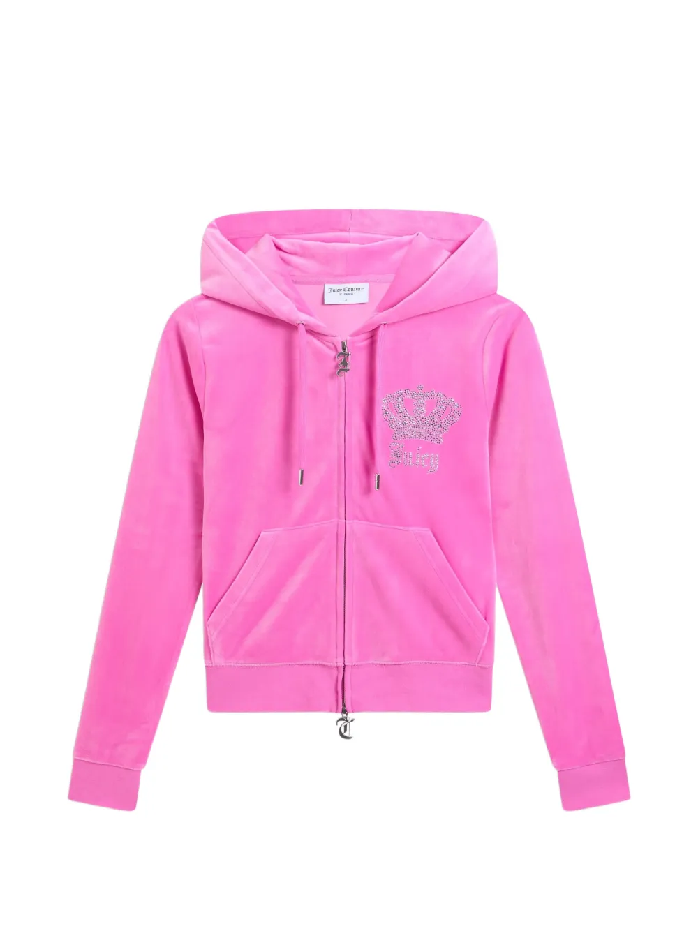 Juicy Couture Felpa Gothic Crown con cappuccio - Rosa