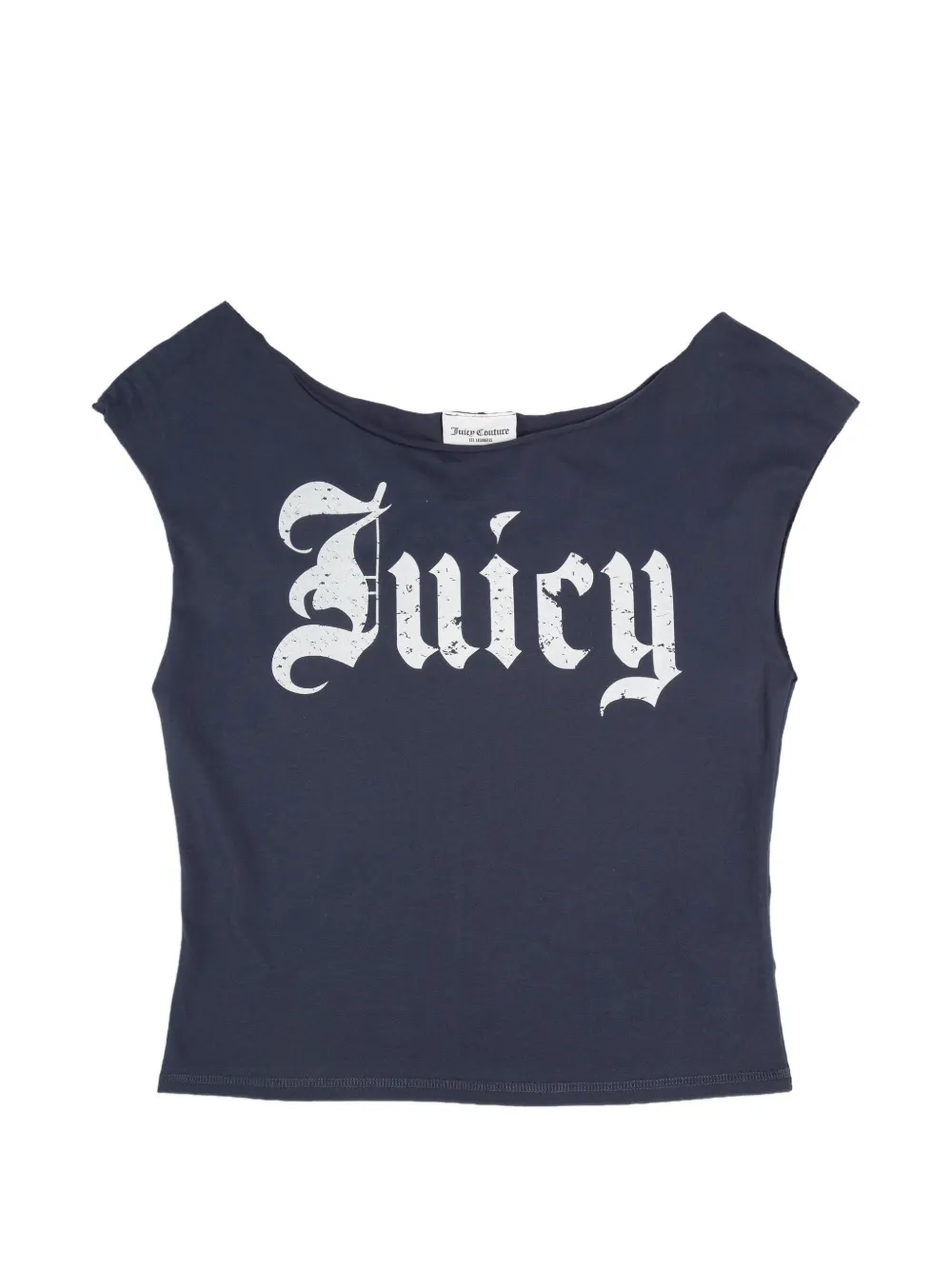 Juicy Couture T-shirt con spalle scoperte - Blu