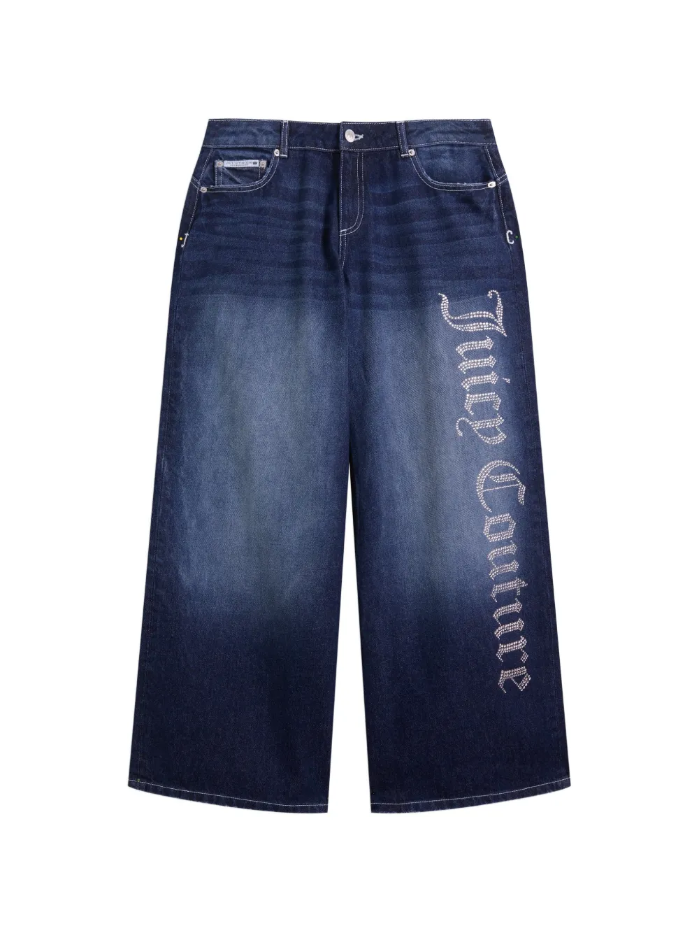Juicy Couture Jeans a gamba ampia con decorazione - Blu