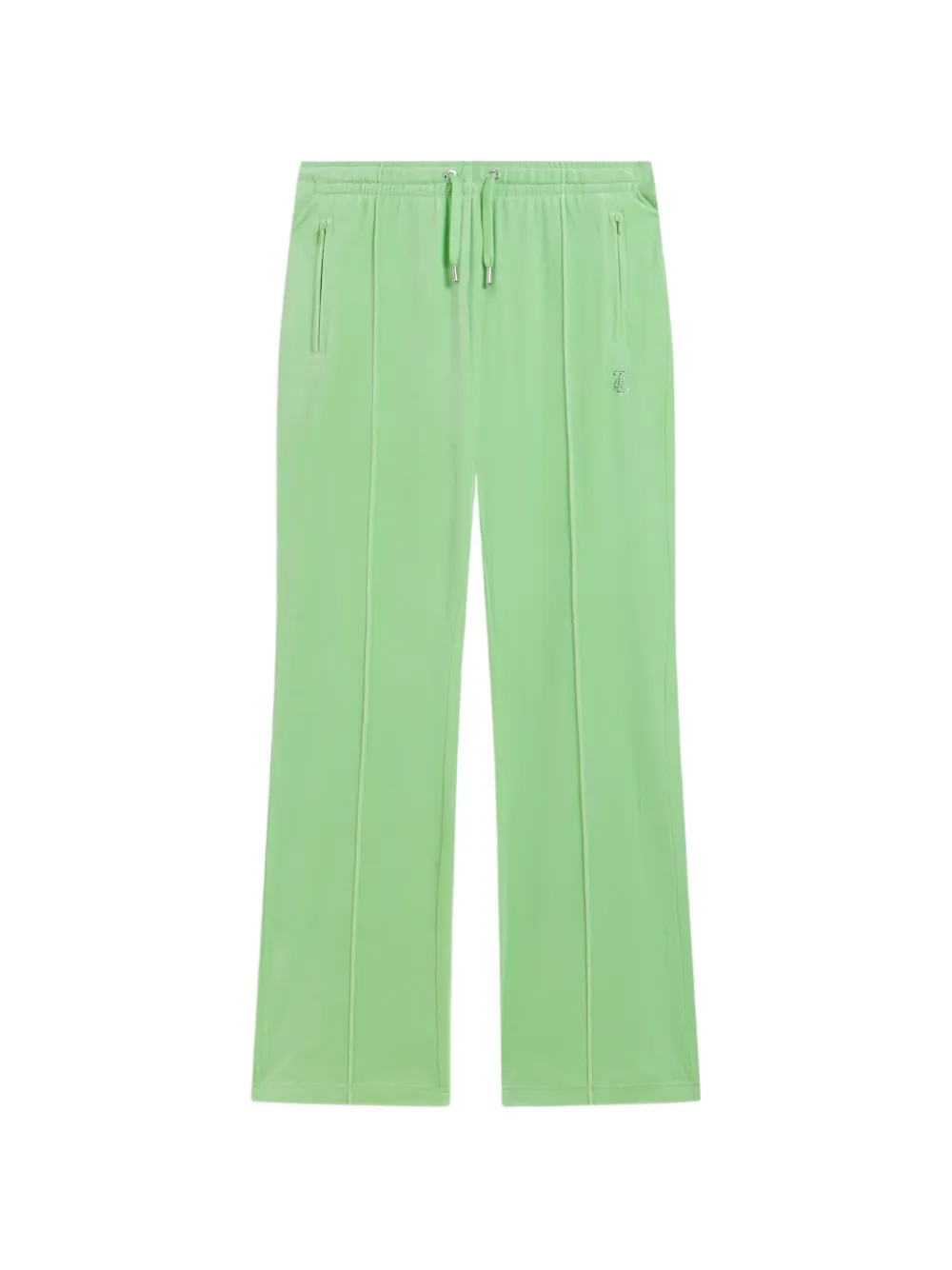 Juicy Couture velour diamanté-embellished track pants - Grün