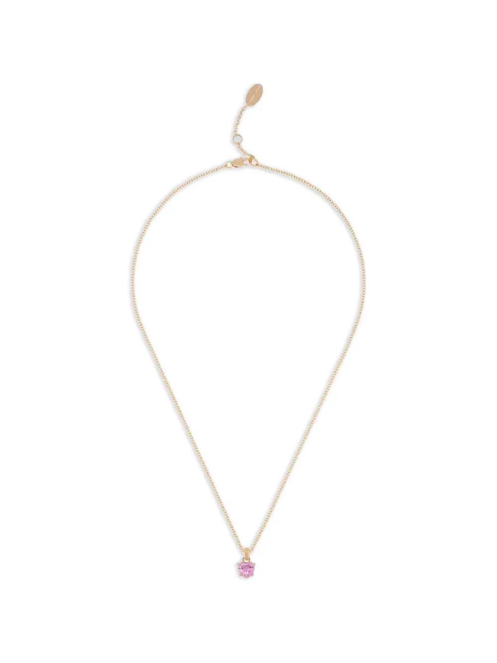 Juicy Couture Collana di perle con pendente in cristallo a forma di cuore - Oro