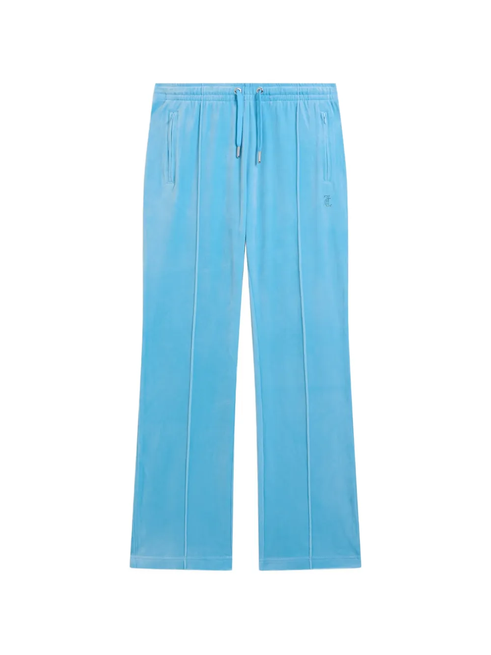 Juicy Couture Diamanté velour track pants - Blu