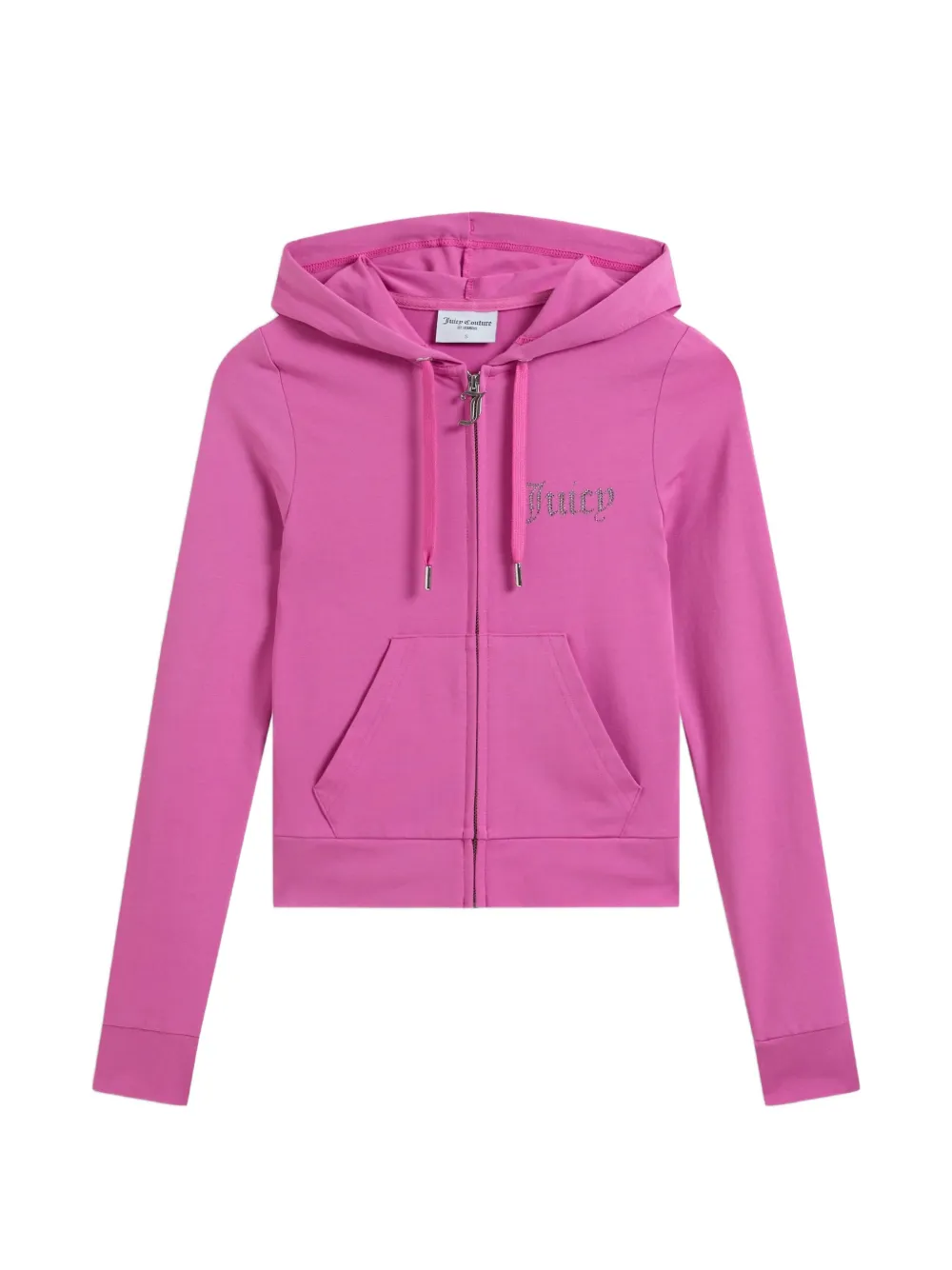 Juicy Couture diamanté zip-through hoodie - Rosa