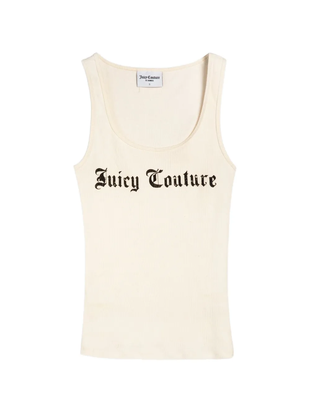 Juicy Couture Canotta a coste con stampa - Toni neutri