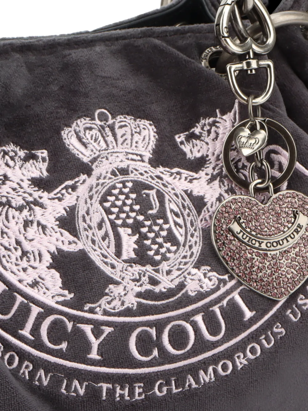 Juicy Couture Daydreamer fluwelen shopper Grijs