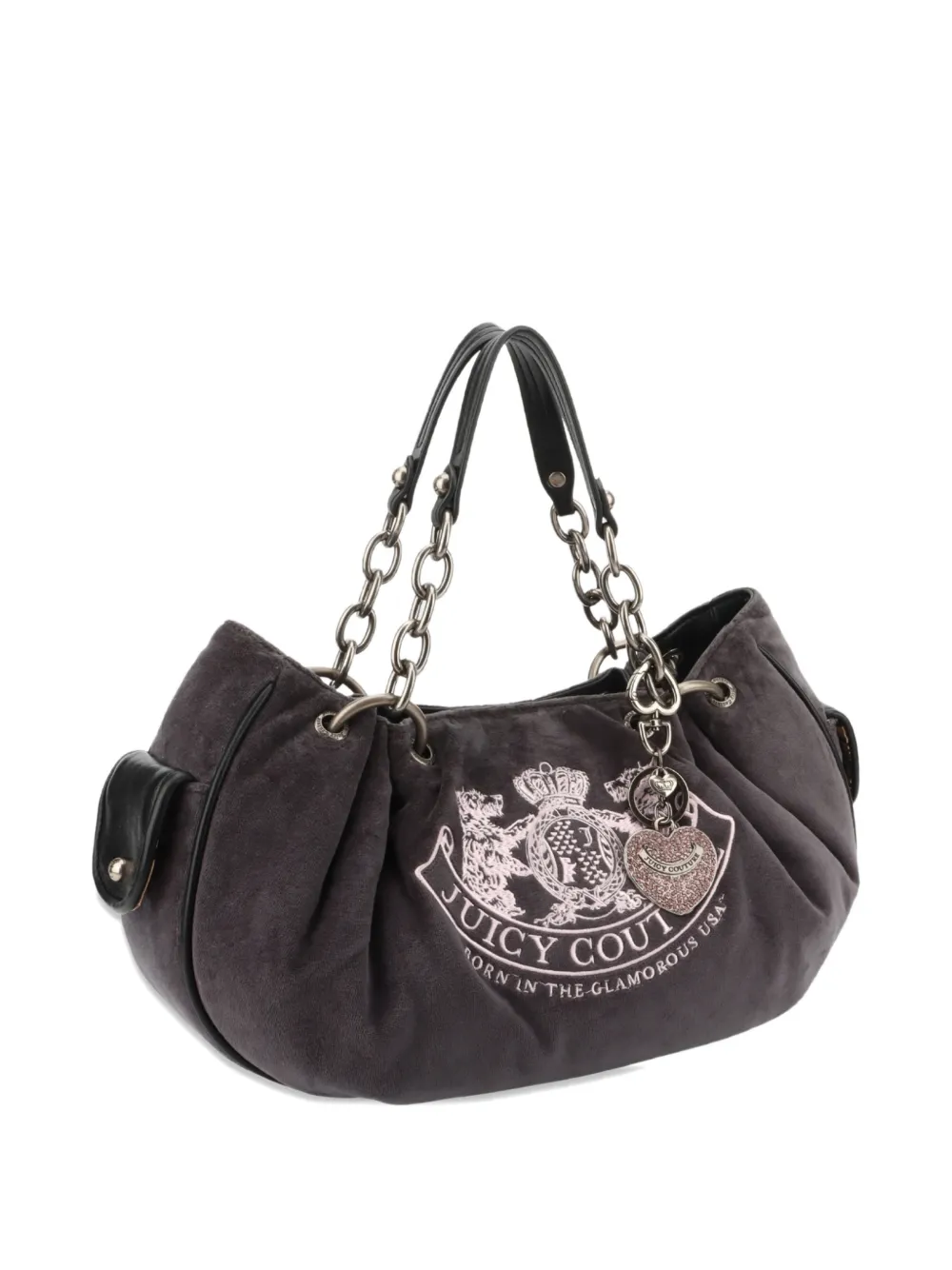 Juicy Couture Daydreamer fluwelen shopper Grijs