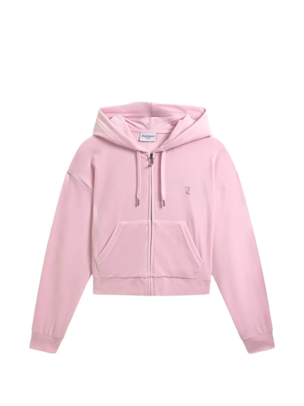 Juicy Couture Felpa crop con cappuccio - Rosa