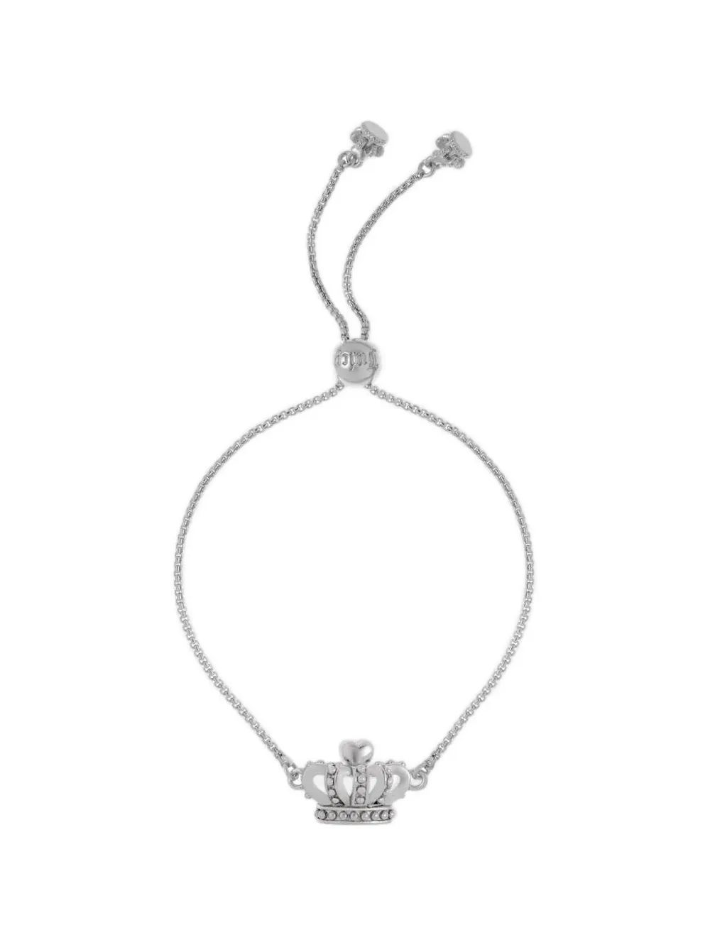 Juicy Couture bracelet ajustable à détail de couronne - Argent