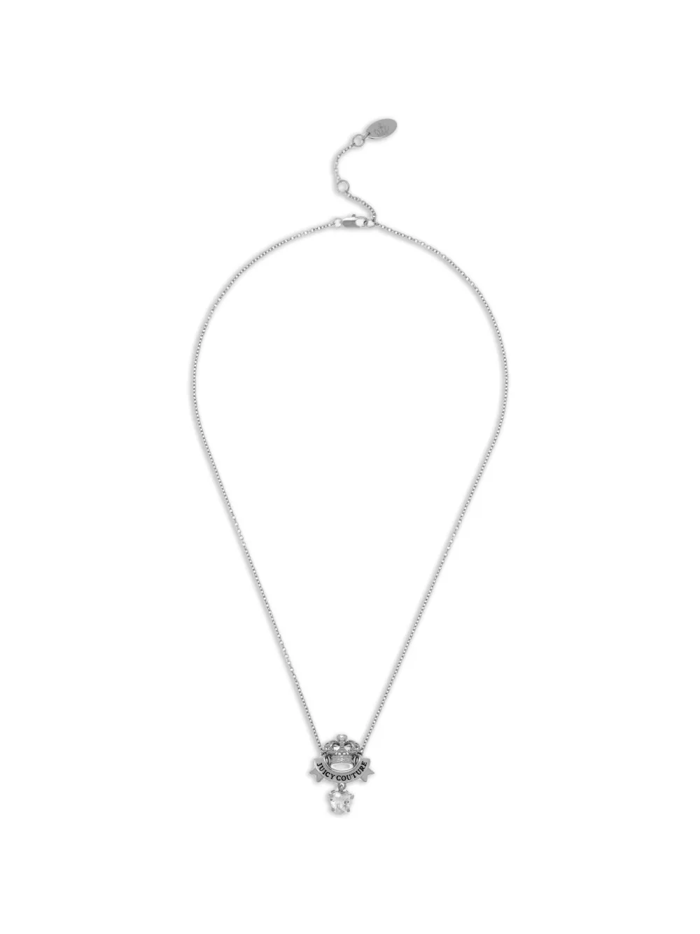 Juicy Couture Collana con motivo corona - Argento