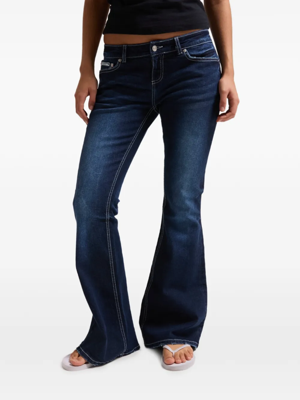 Juicy Couture Jeans svasati a vita bassa - Blu
