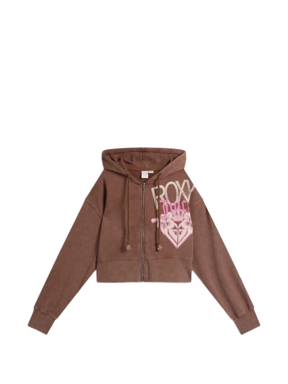 Juicy Couture x Roxy Felpa con stampa - Marrone