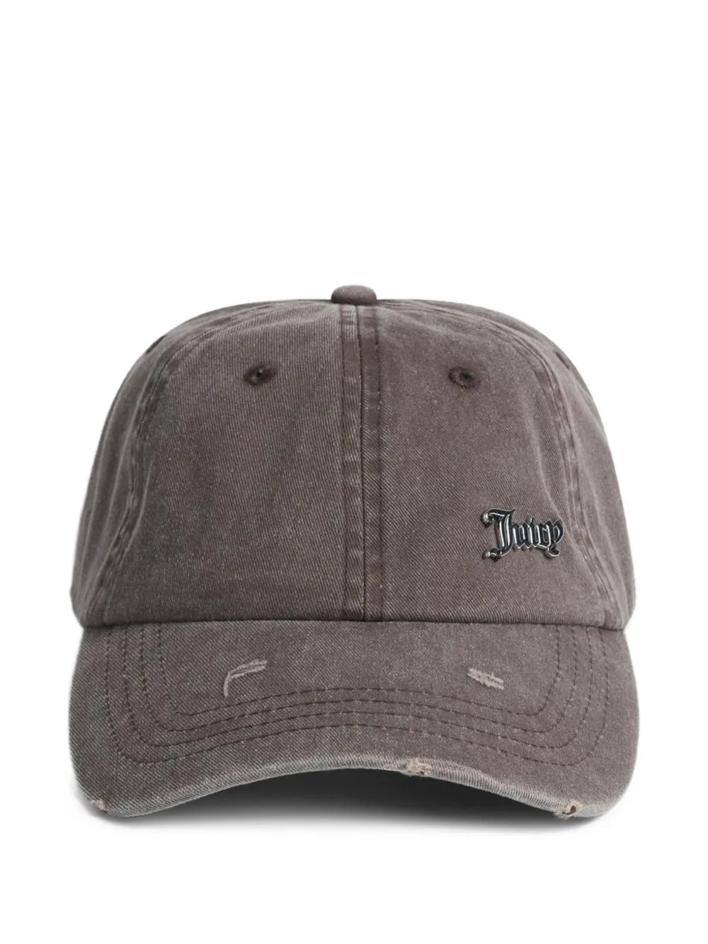 Juicy Couture Cappello da baseball con effetto vissuto - Grigio