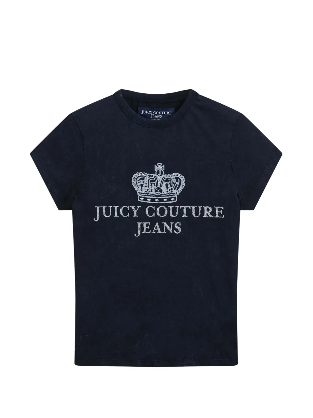 Juicy Couture logo-print washed T-shirt Zwart