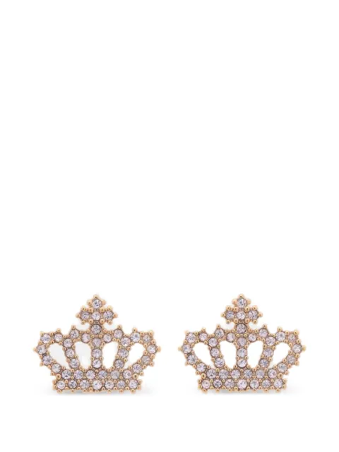 Juicy Couture crown-motif earrings