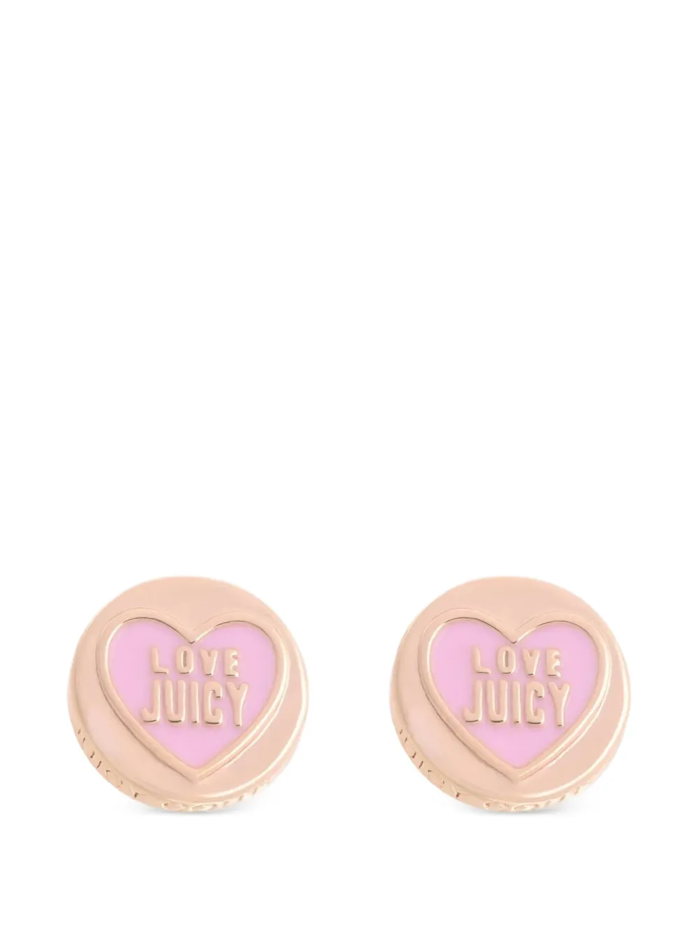 Juicy Couture Love Juicy Ohrstecker mit Herzmotiv - Gold