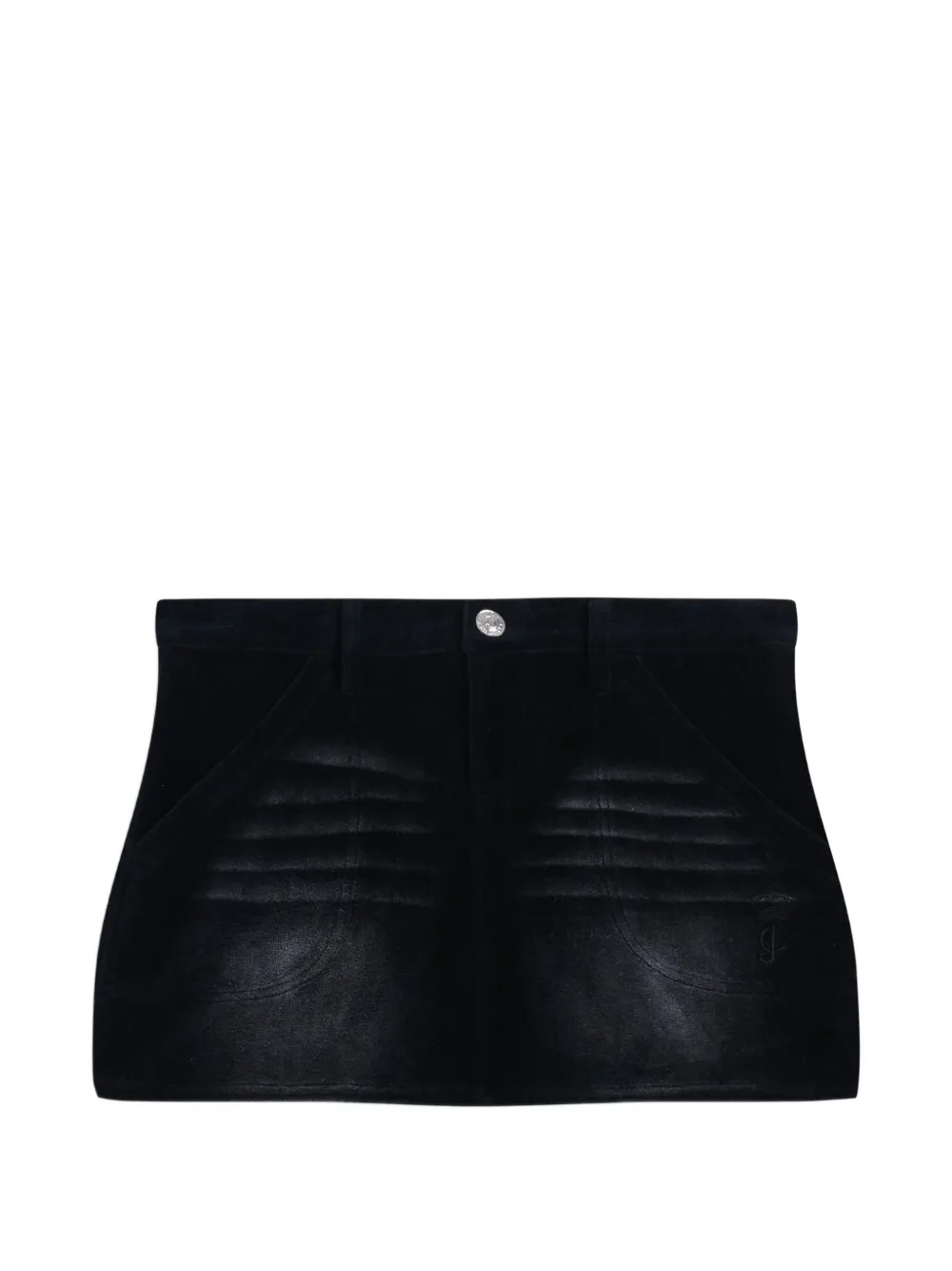 Juicy Couture Minigonna aderente effetto velluto - Nero