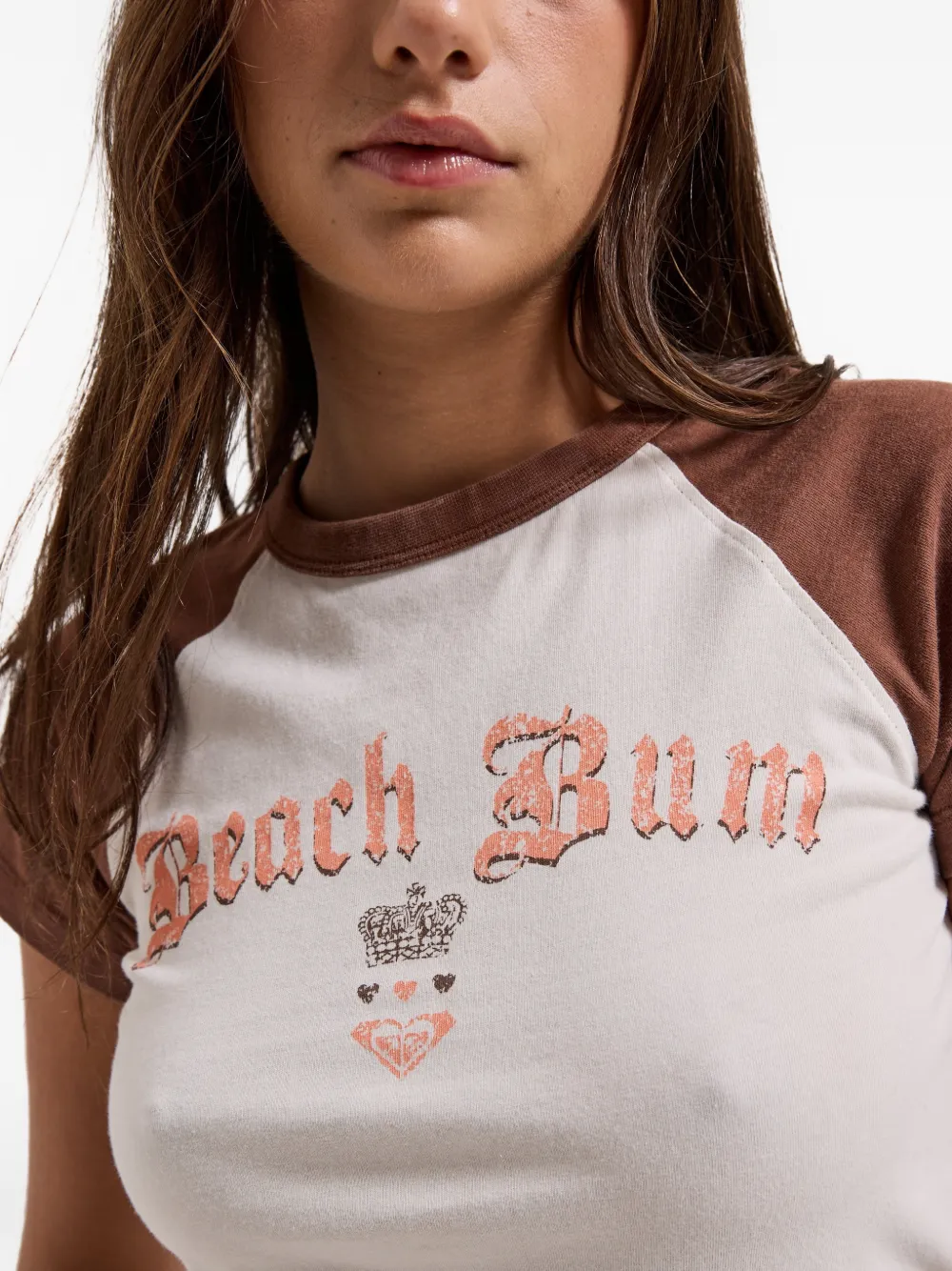 Juicy Couture x Roxy T-shirt met grafische print Wit