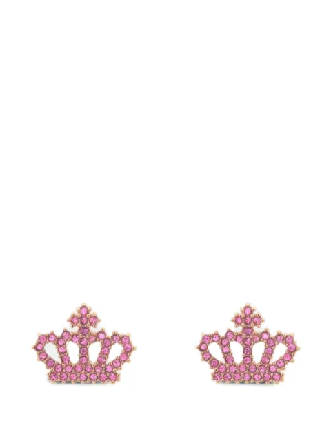 Juicy Couture crown-motif earrings