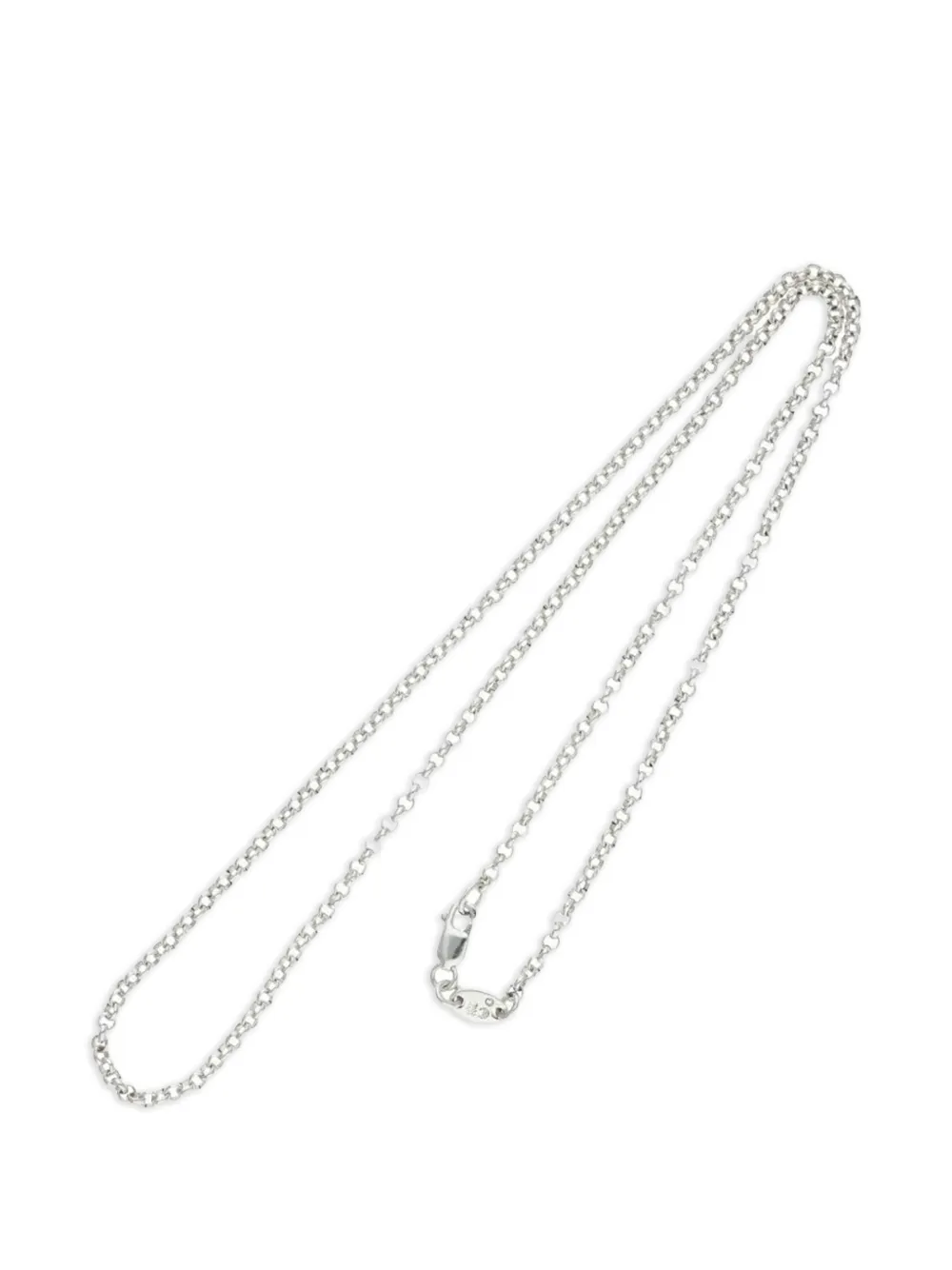 Chrome Hearts R18 roll chain necklace - Argento