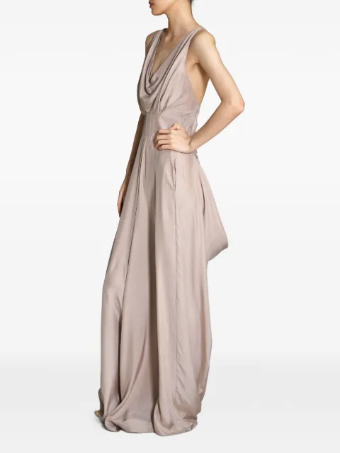 YANGKEHAN draped open-back maxi dress