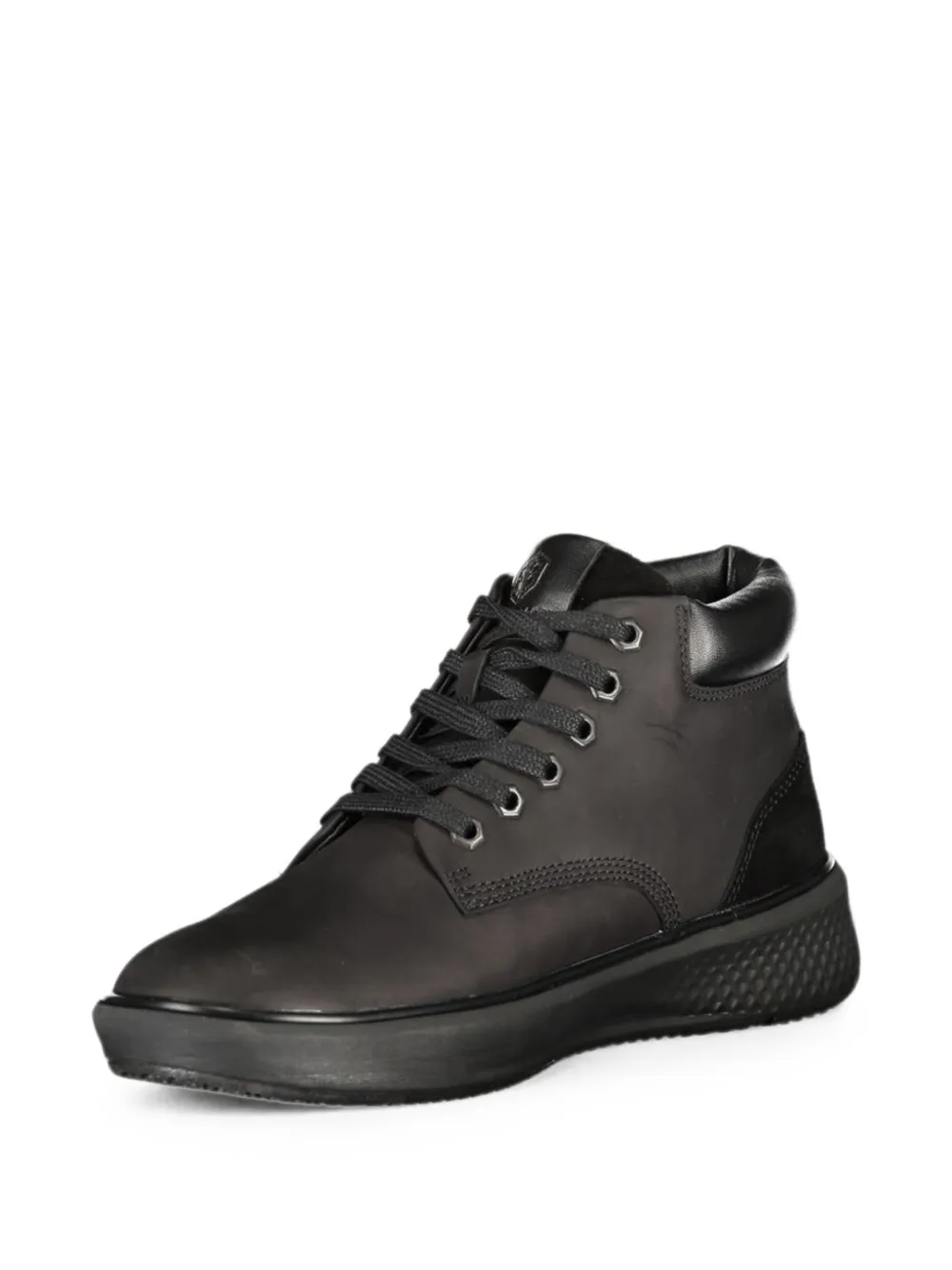 LUMBERJACK lace-up leather hiking boots Zwart
