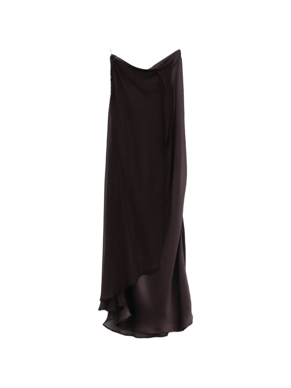 YANGKEHAN long layered silk skirt - Viola