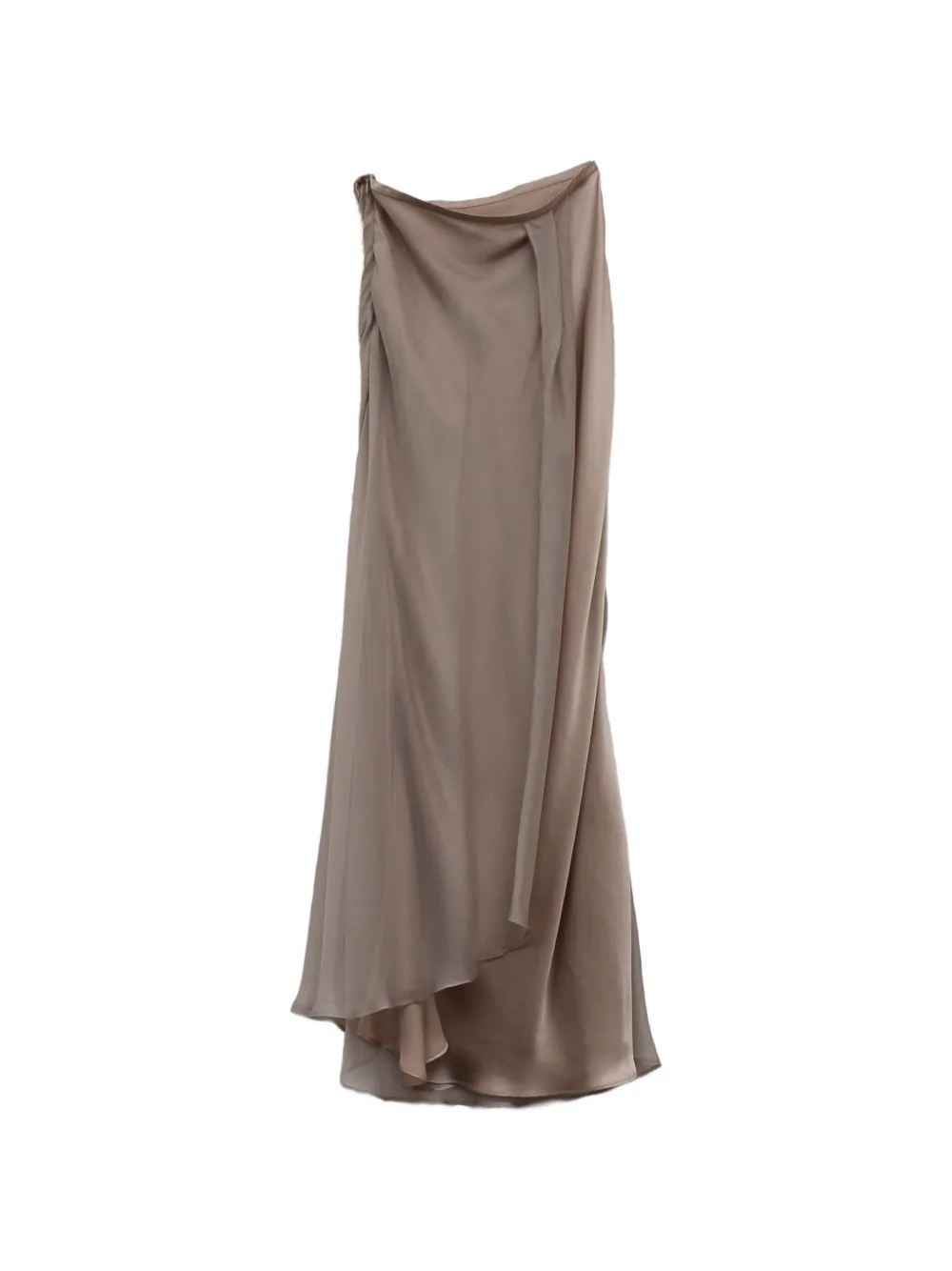 YANGKEHAN long draped layered skirt - Rosa