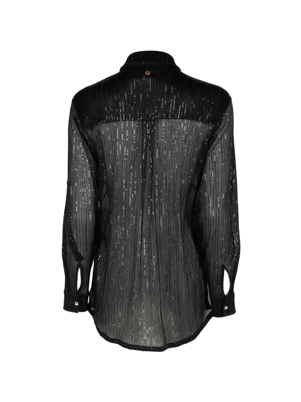 PALMACEA Nuna blouse verfraaid met pailletten Zwart