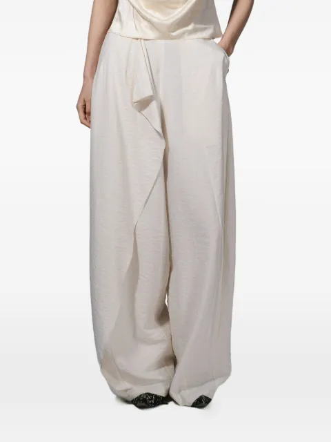YANGKEHAN draped palazzo pants