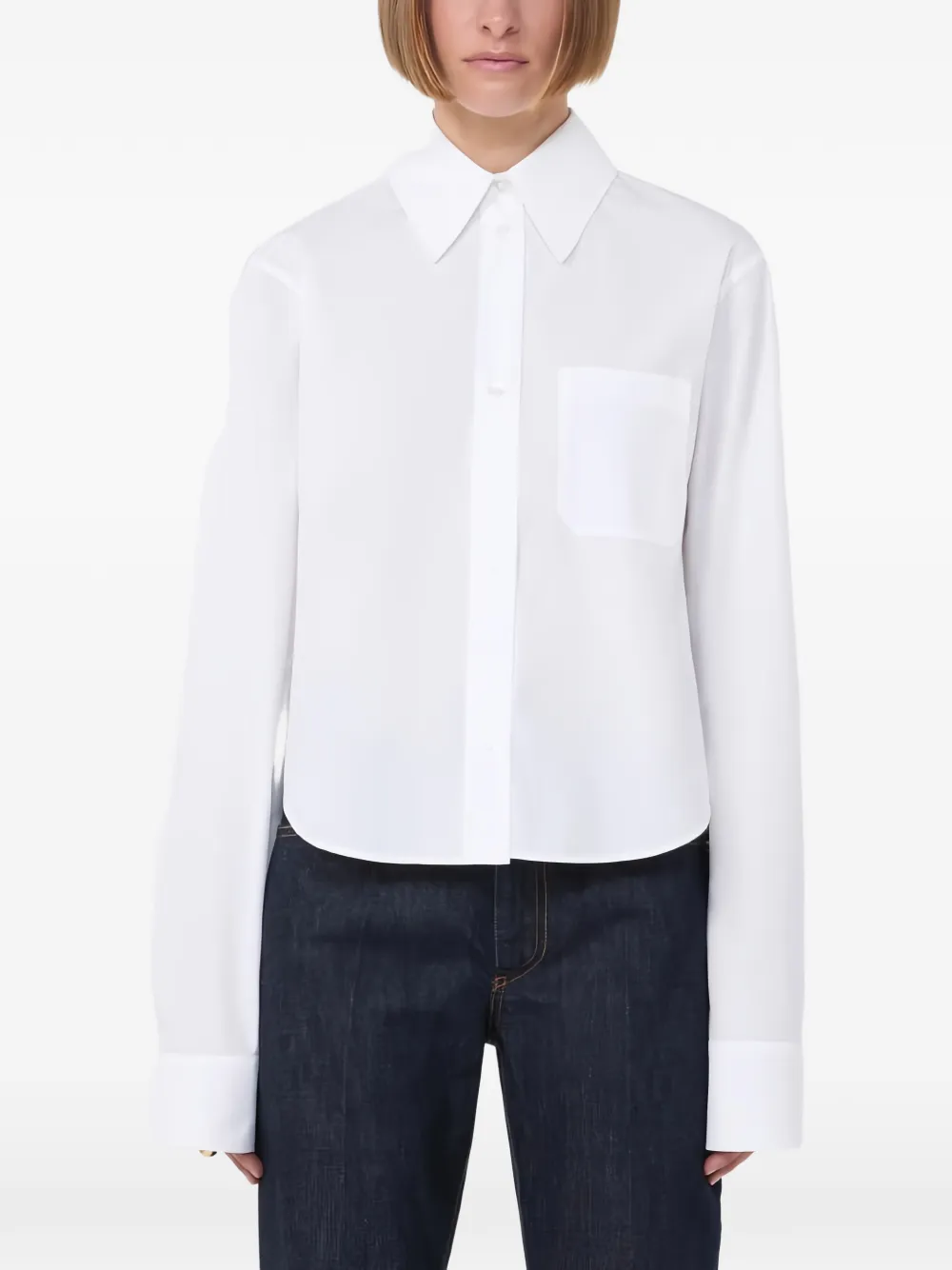 Sportmax cropped shirt - Bianco