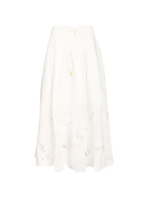 ZIMMERMANN falda Mahon midi bordada