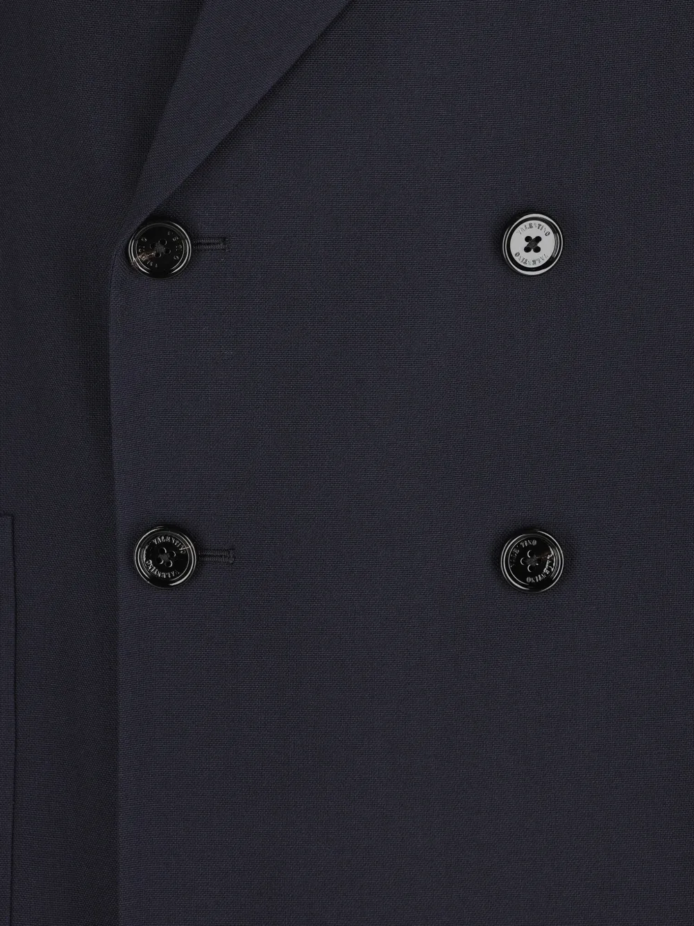 Valentino Garavani Jack met dubbele rij knopen Blauw