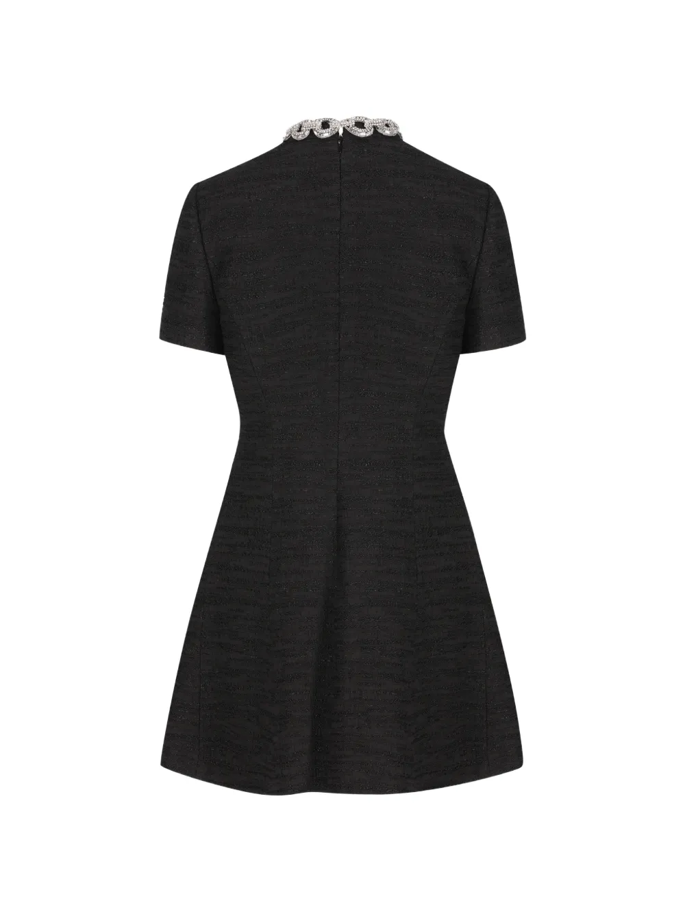 Valentino Garavani Mini-jurk verfraaid met kristallen Zwart