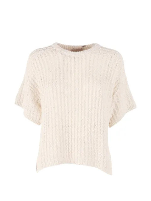 Antonelli sequin-embellished open-knit sweater