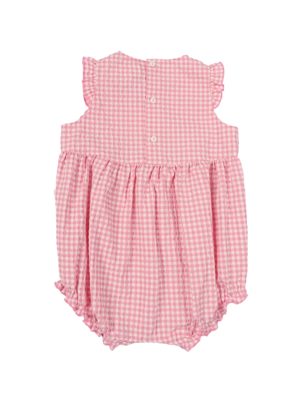 TEDDY & MINOU Romper met gingham ruit Roze