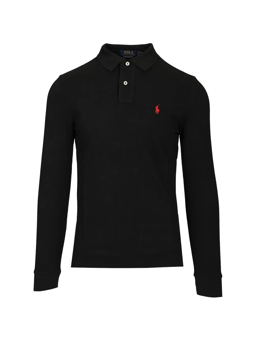 Polo Ralph Lauren Pony-embroidered long-sleeve polo shirt - Nero