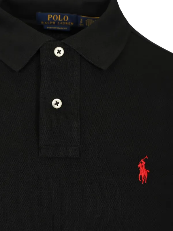 Polo Ralph Lauren Pony刺繍ロングスリーブ ポロシャツ | ブラック