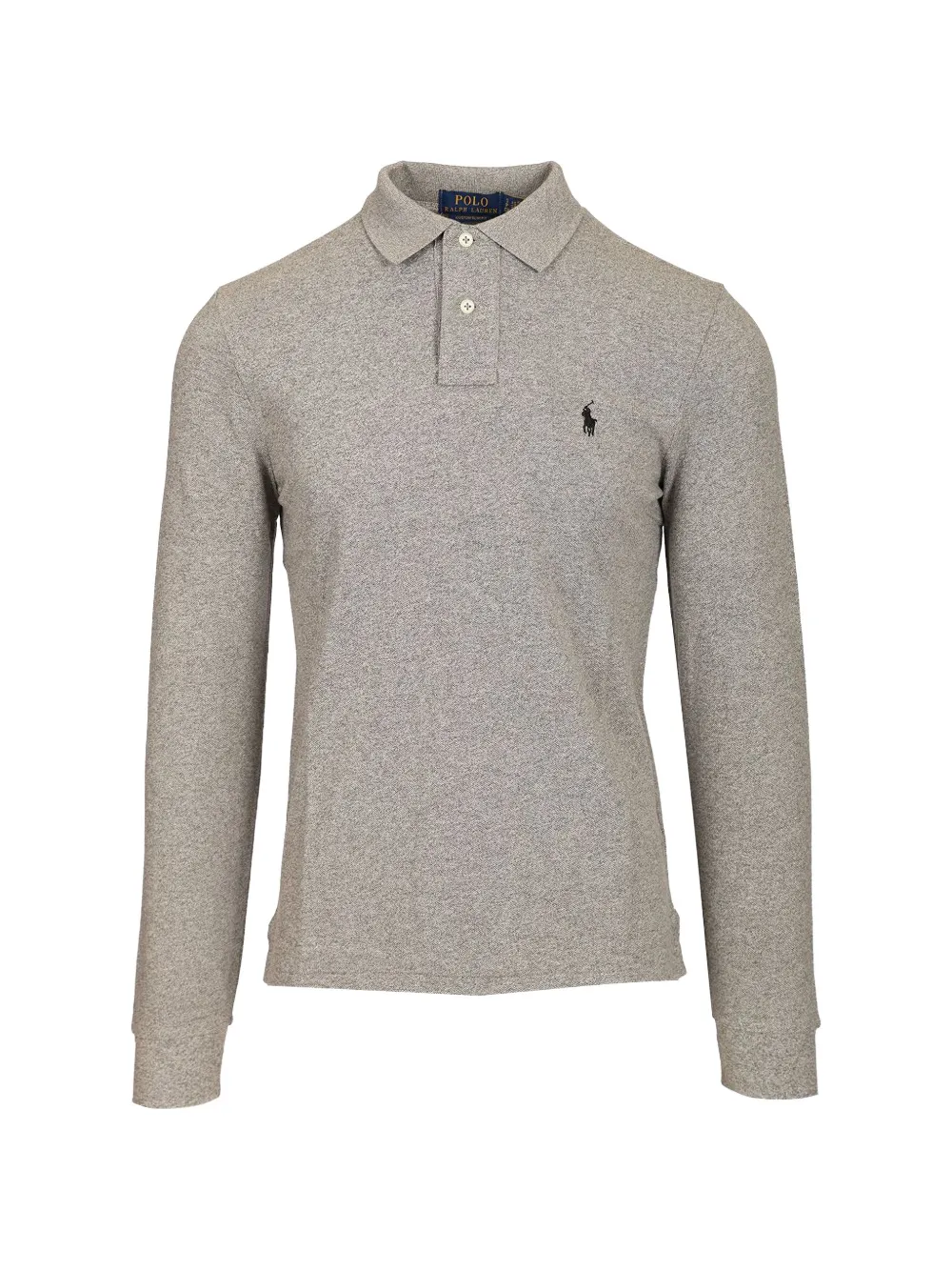 Polo Ralph Lauren embroidered Pony long-sleeve polo shirt - Grigio