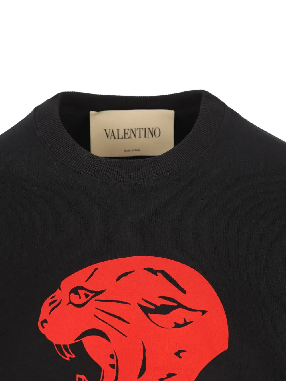 Valentino Garavani Sweater met panterprint Zwart