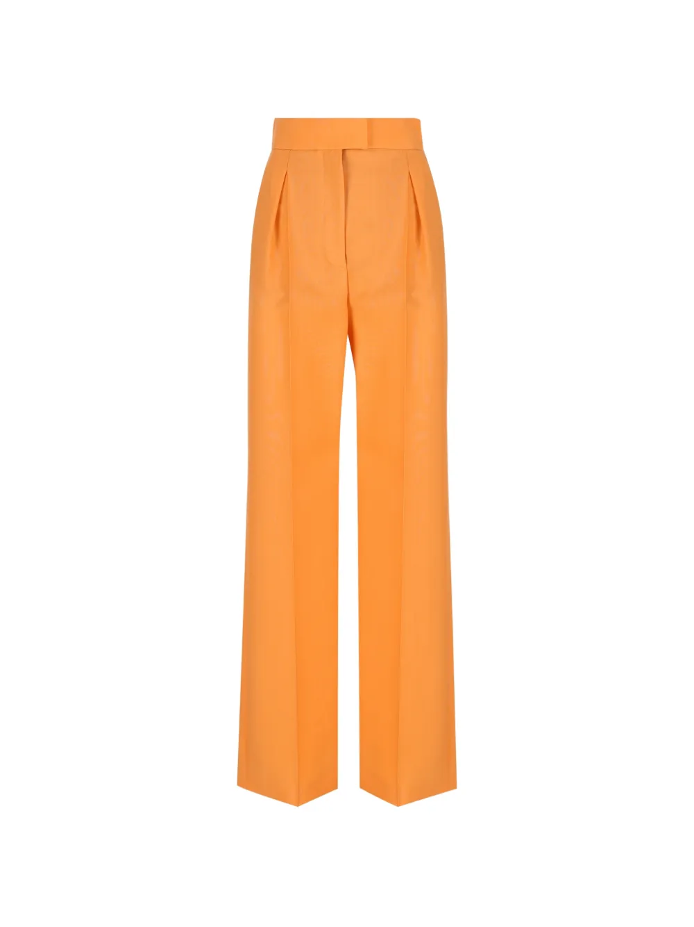 Valentino Garavani pleated straight-leg trousers - Orange