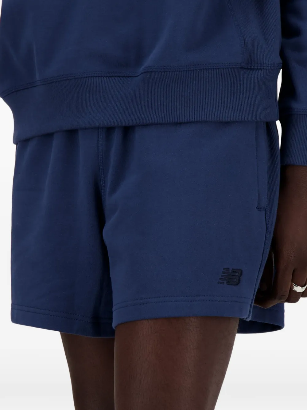 New Balance Trainingsshorts met geborduurd logo Blauw