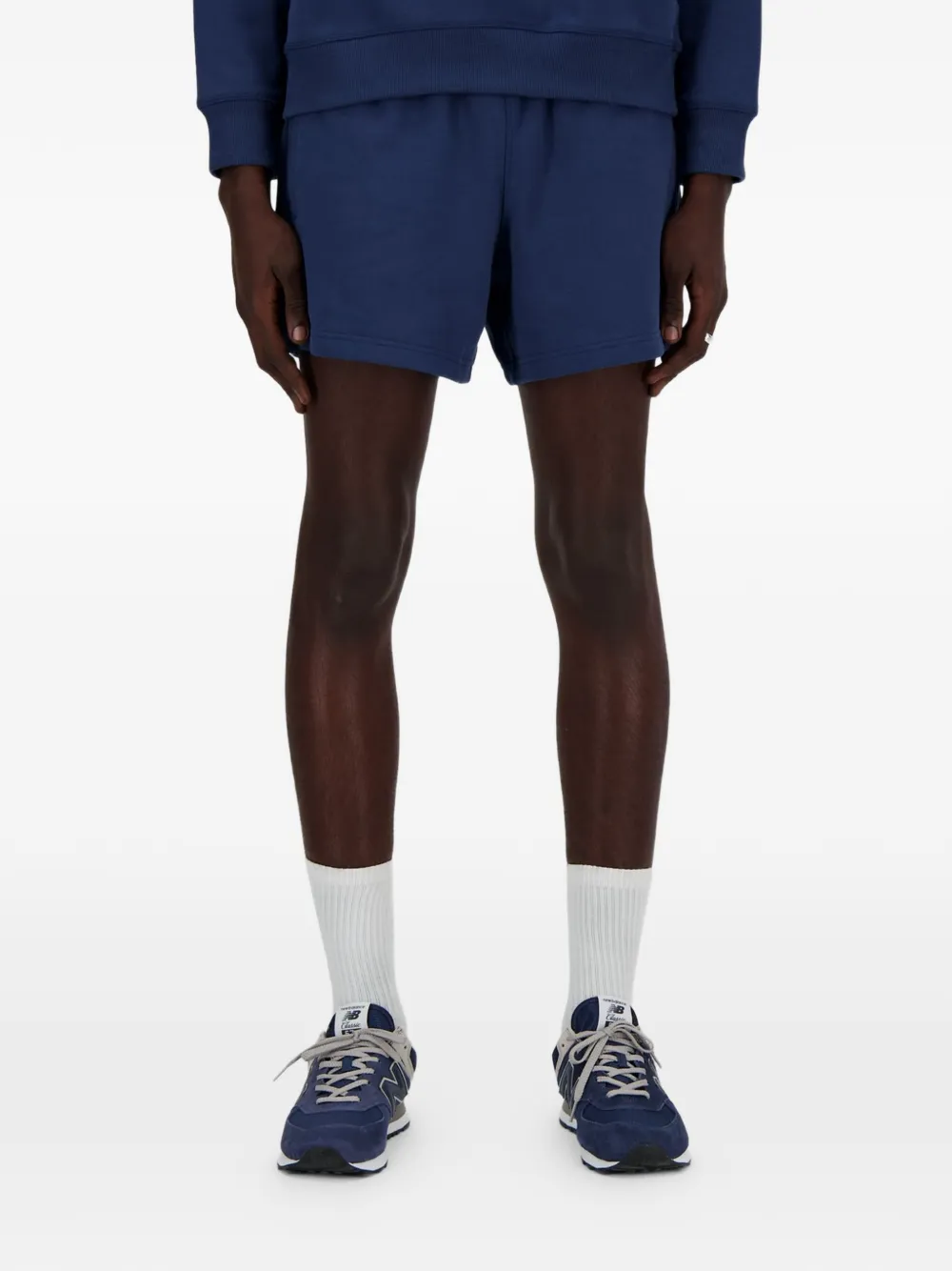 New Balance Trainingsshorts met geborduurd logo Blauw